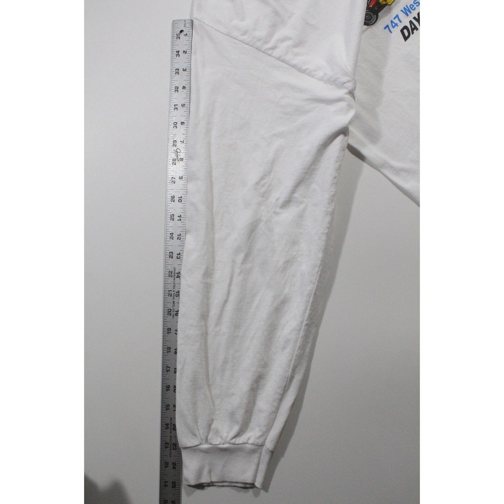 VTG Brickyard Lounge Daytona Beach  Indy Nascar Long Sleeve Shirt White Size 2XL - Picture 9 of 10